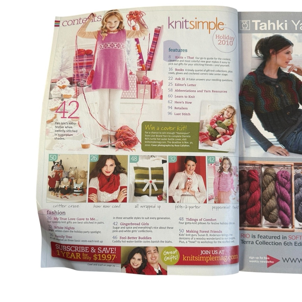 Knit Simple Magazine Holiday 2010 Issue Water Bottle Cozies -‎ Knitting Patterns - Picture 2 of 3